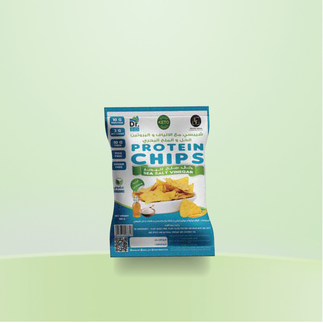 CHIPS WITH PROTEIN & FIBER SEA SALT VINEGAR