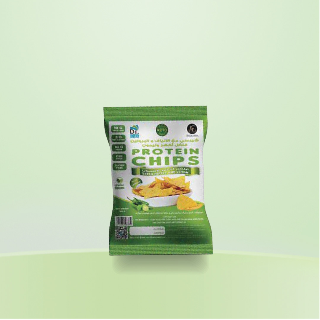 CHIPS WITH PROTEIN & FIBER GREEN PEPPER AND LEMON