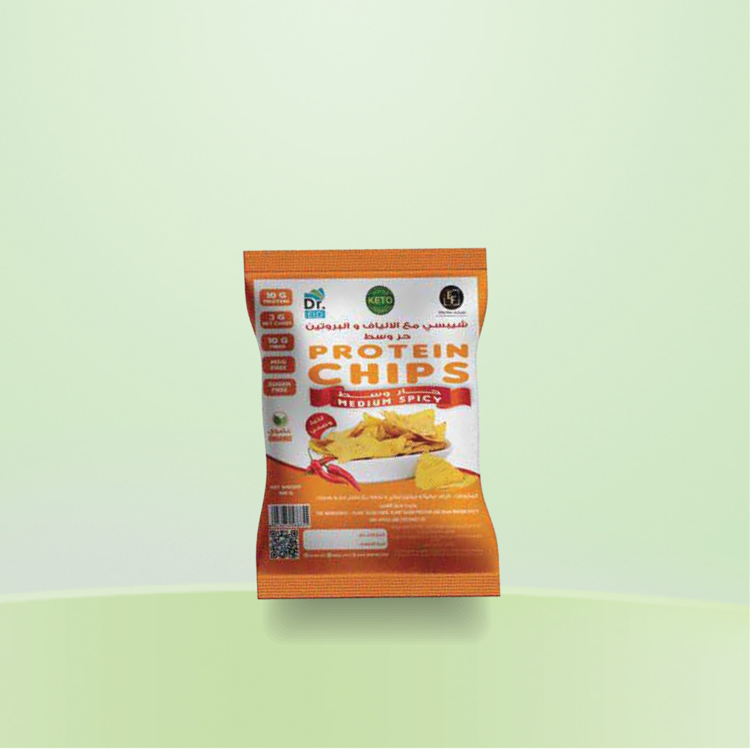 CHIPS WITH PROTEIN & FIBER   MEDIUM SPICY